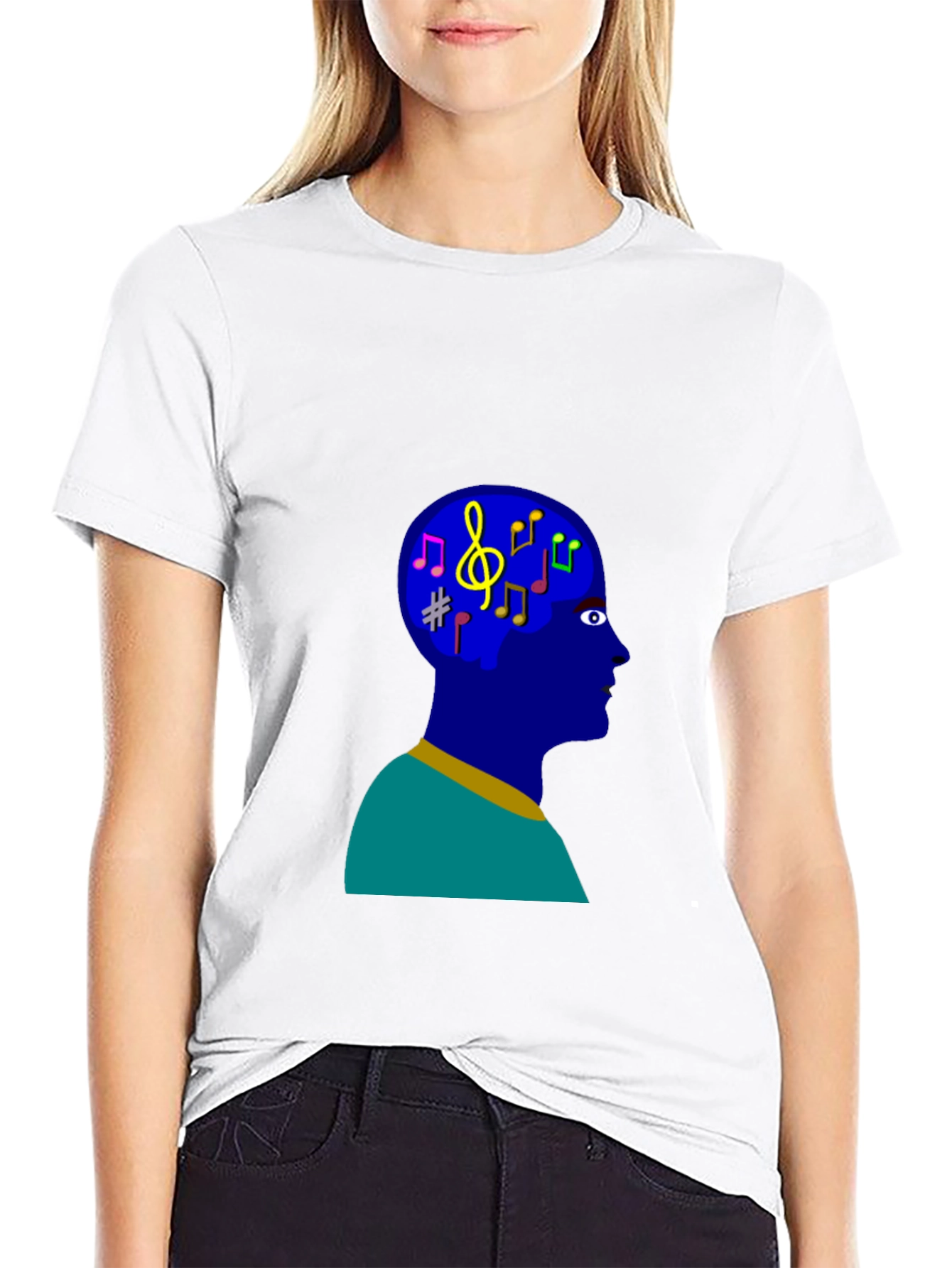 Musical Mind T-Shirt - Black Cotton Tee