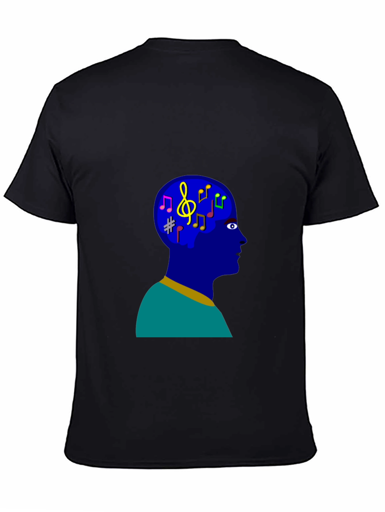 Musical Mind T-Shirt - Black Cotton Tee