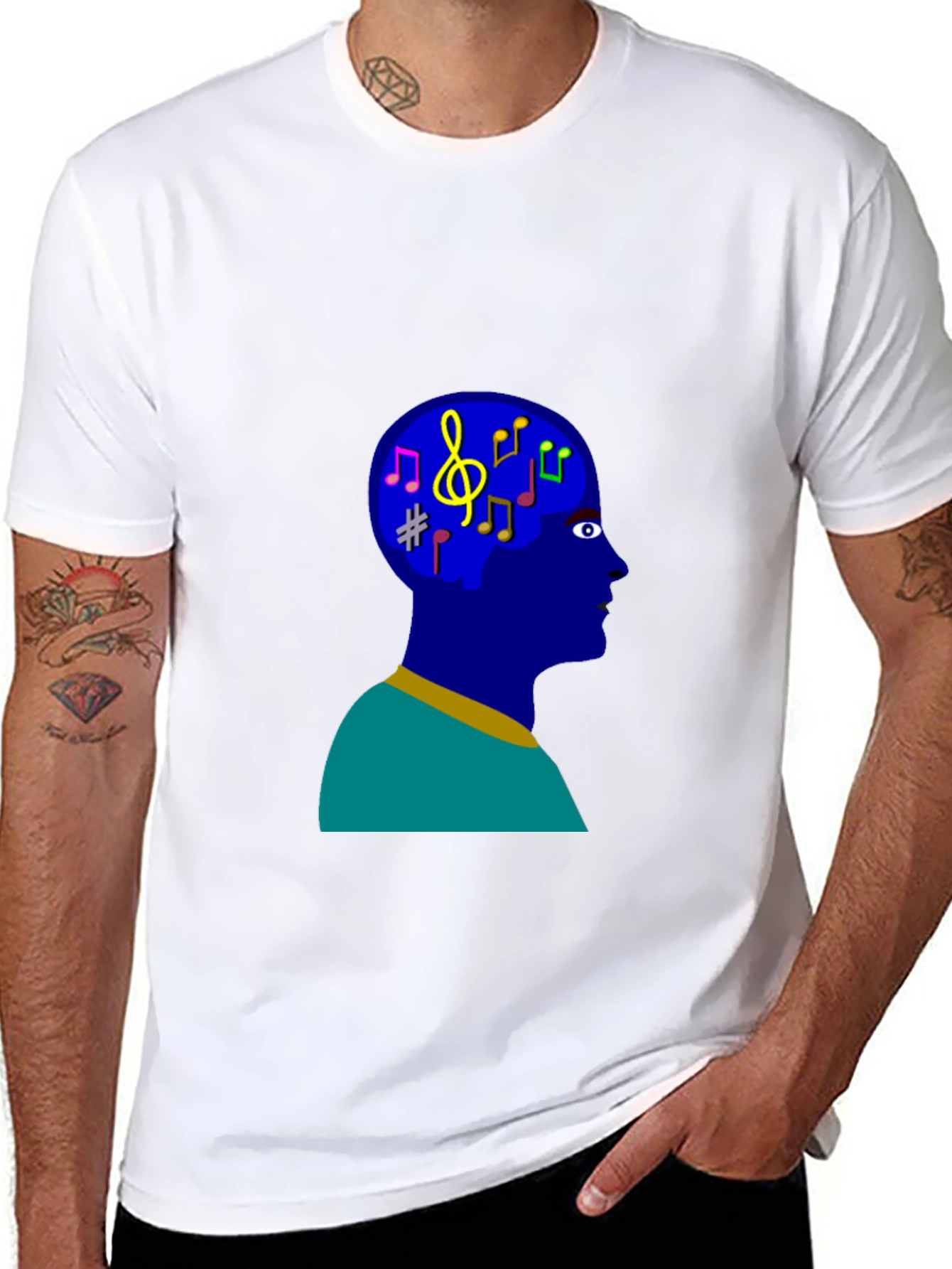 Musical Mind T-Shirt - Black Cotton Tee