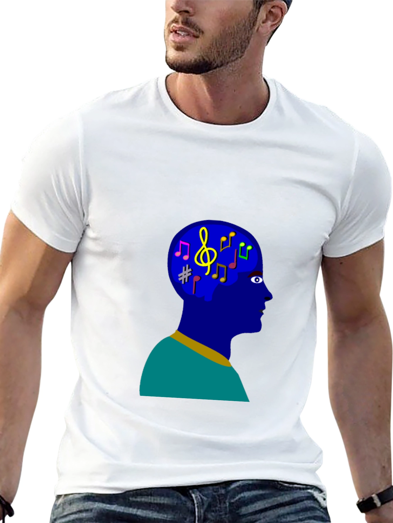 Musical Mind T-Shirt - Black Cotton Tee