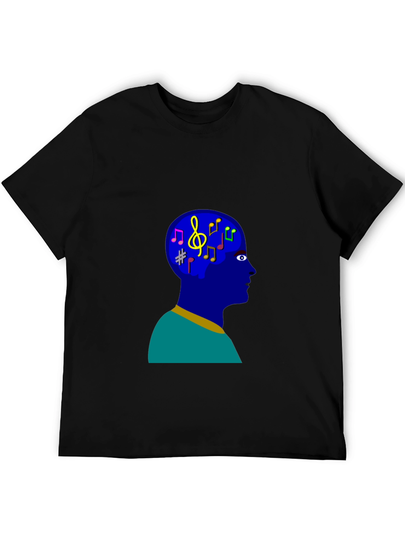 Musical Mind T-Shirt - Black Cotton Tee