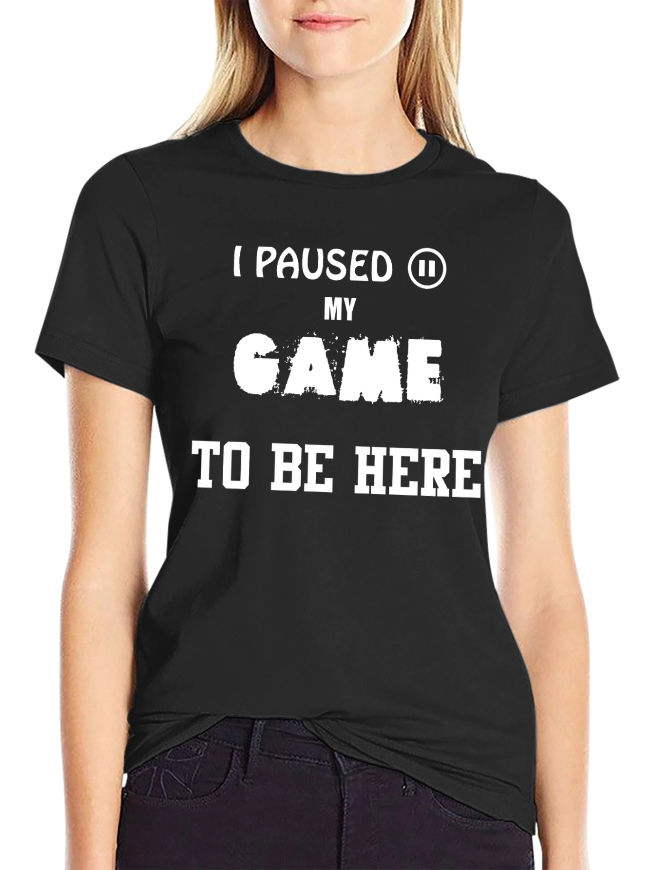 Funny Gamer T-Shirt - I Paused My Game