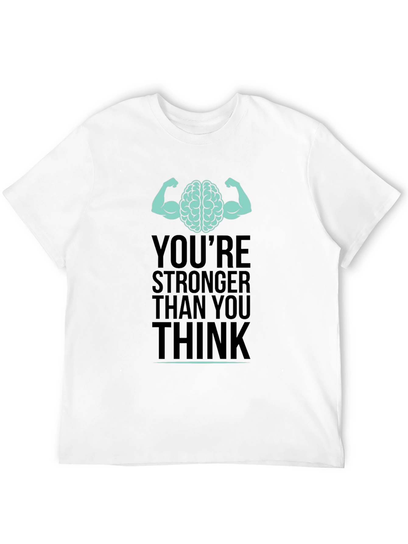 Stronger Than You Think Brain Muscle Graphic T-Shirt