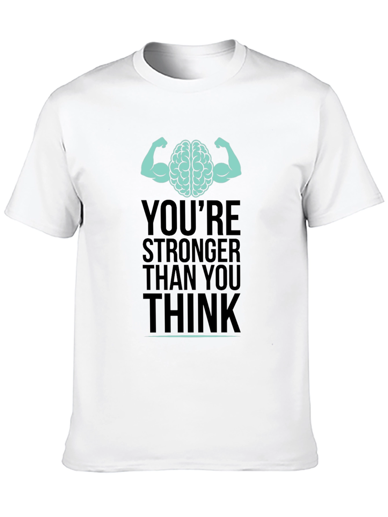 Stronger Than You Think Brain Muscle Graphic T-Shirt