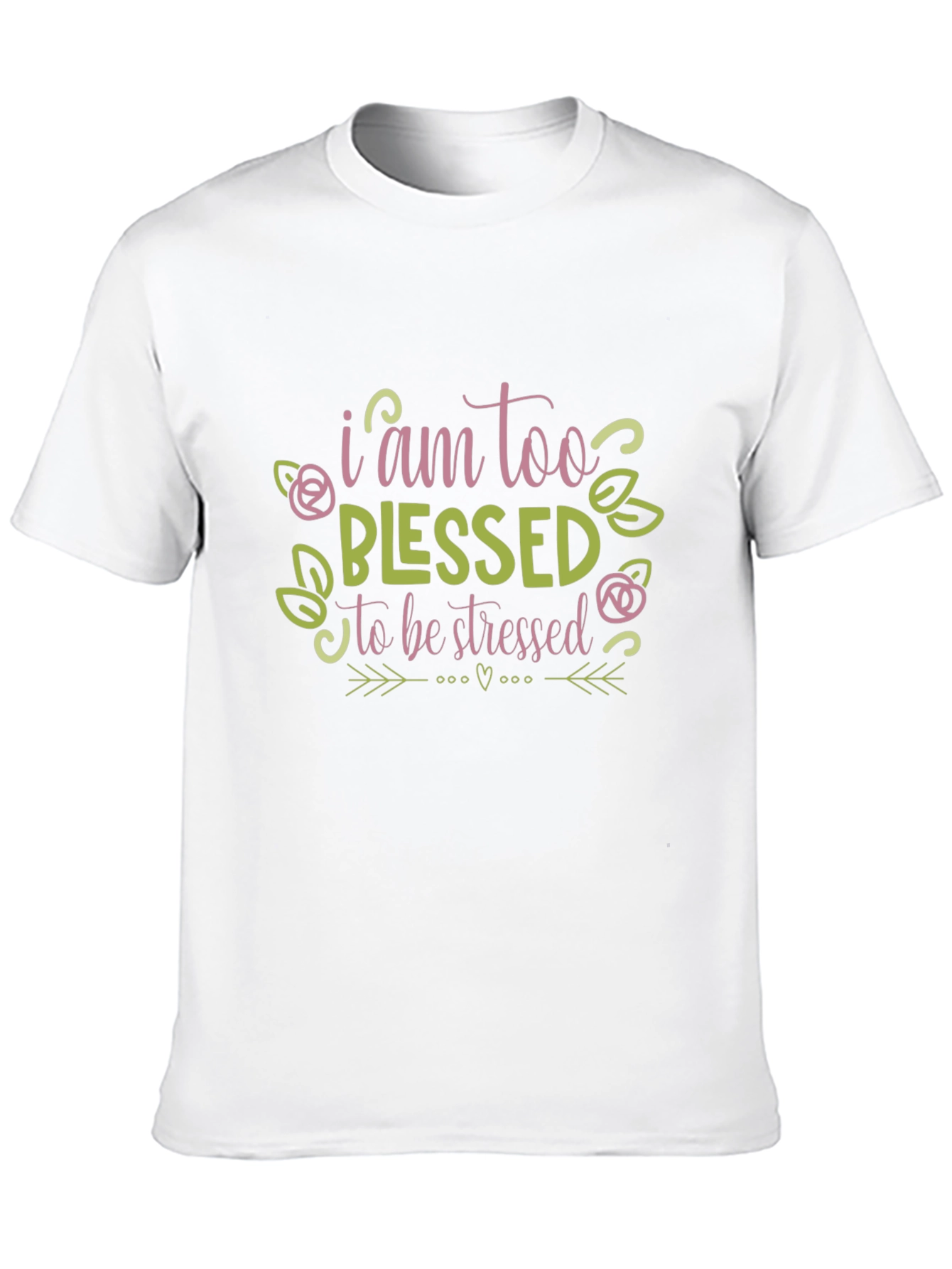 Blessed Graphic T-Shirt - Trendy Crew Neck Top