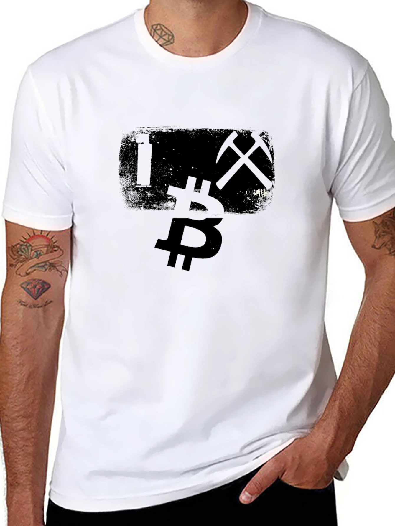 Bitcoin Miner Black Graphic Tee