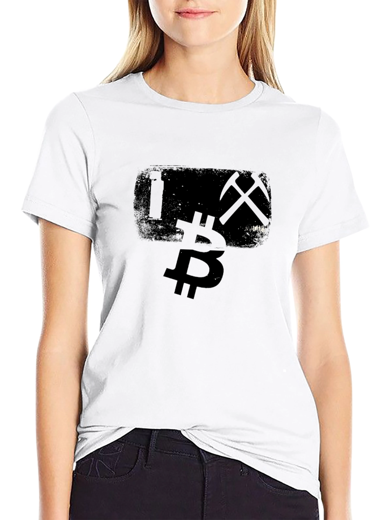Bitcoin Miner Black Graphic Tee