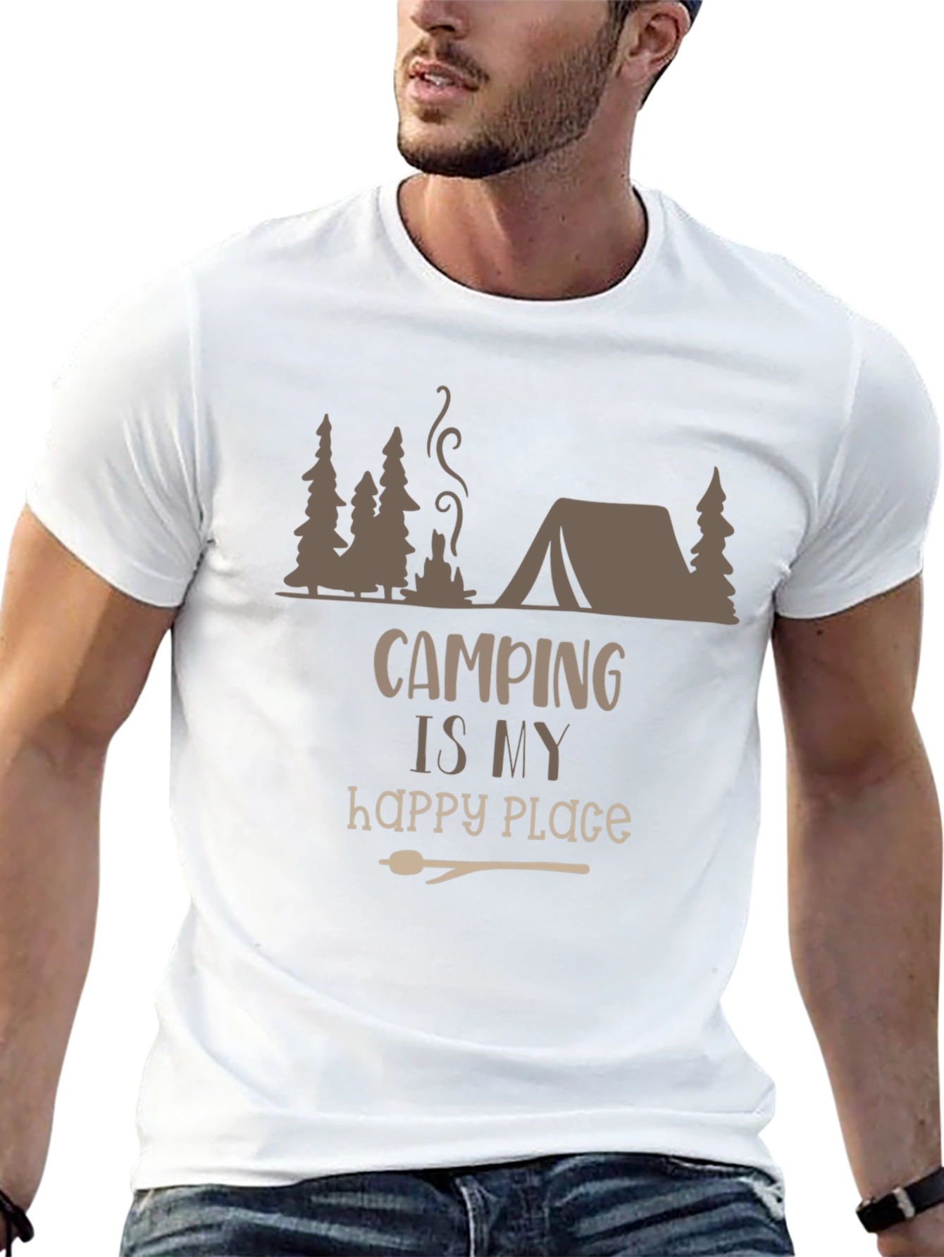 Camping Is My Happy Place Graphic Tee