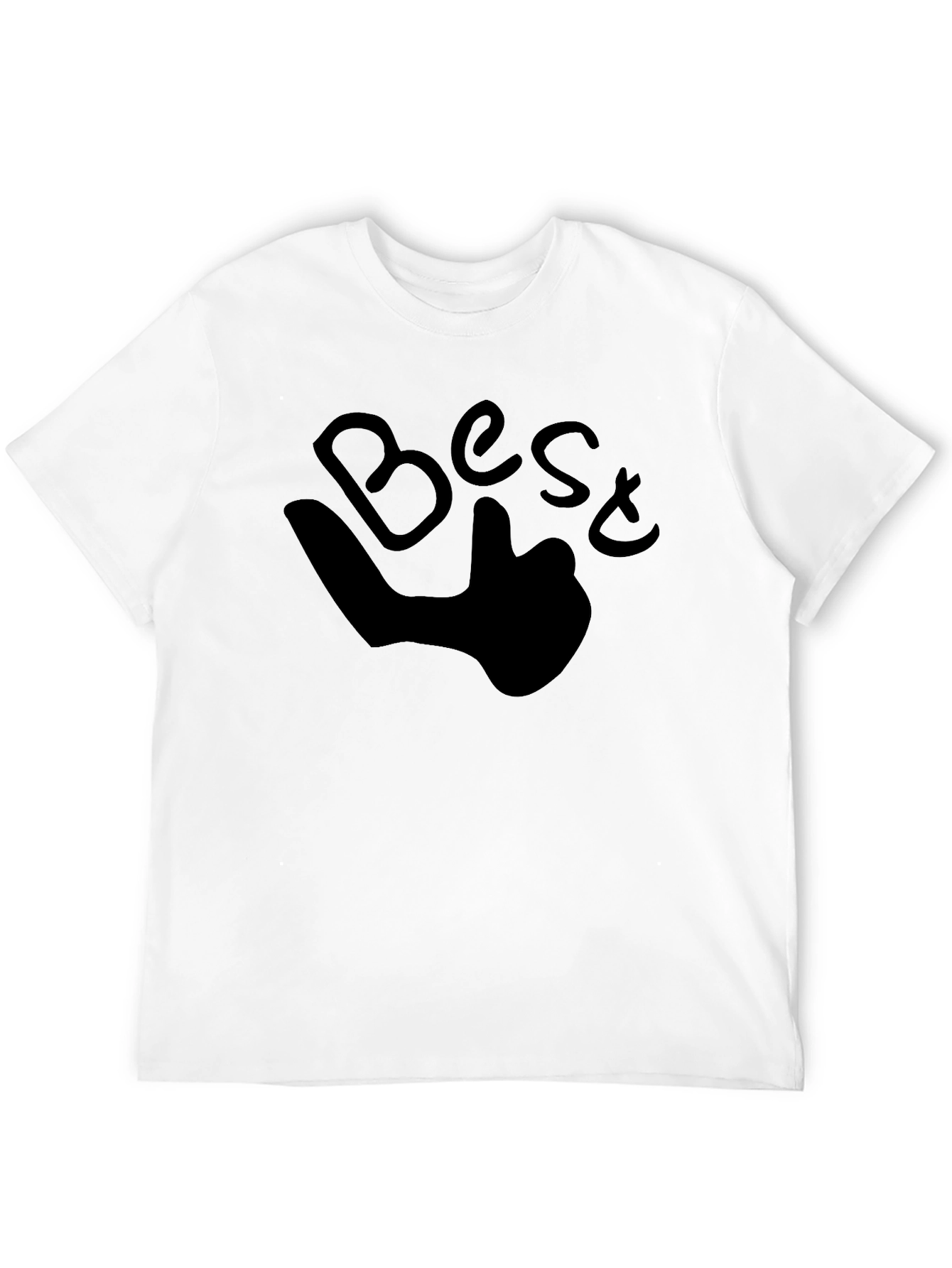 Best Thumbs Up Black Graphic Tee