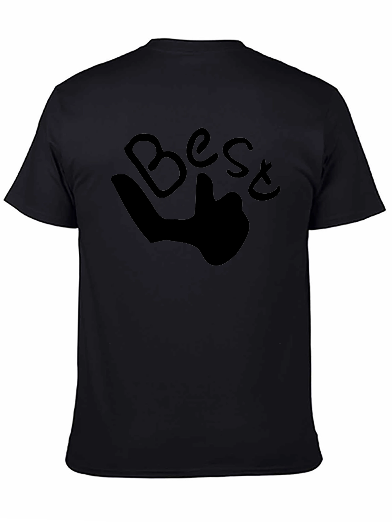 Best Thumbs Up Black Graphic Tee