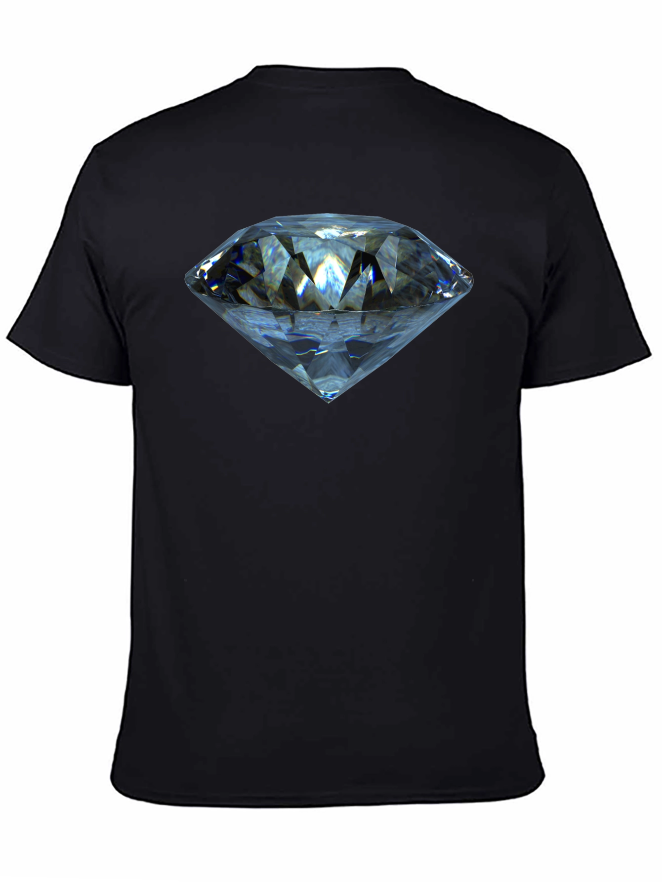 Diamond Graphic T-Shirt - Stylish Crew Neck Tee