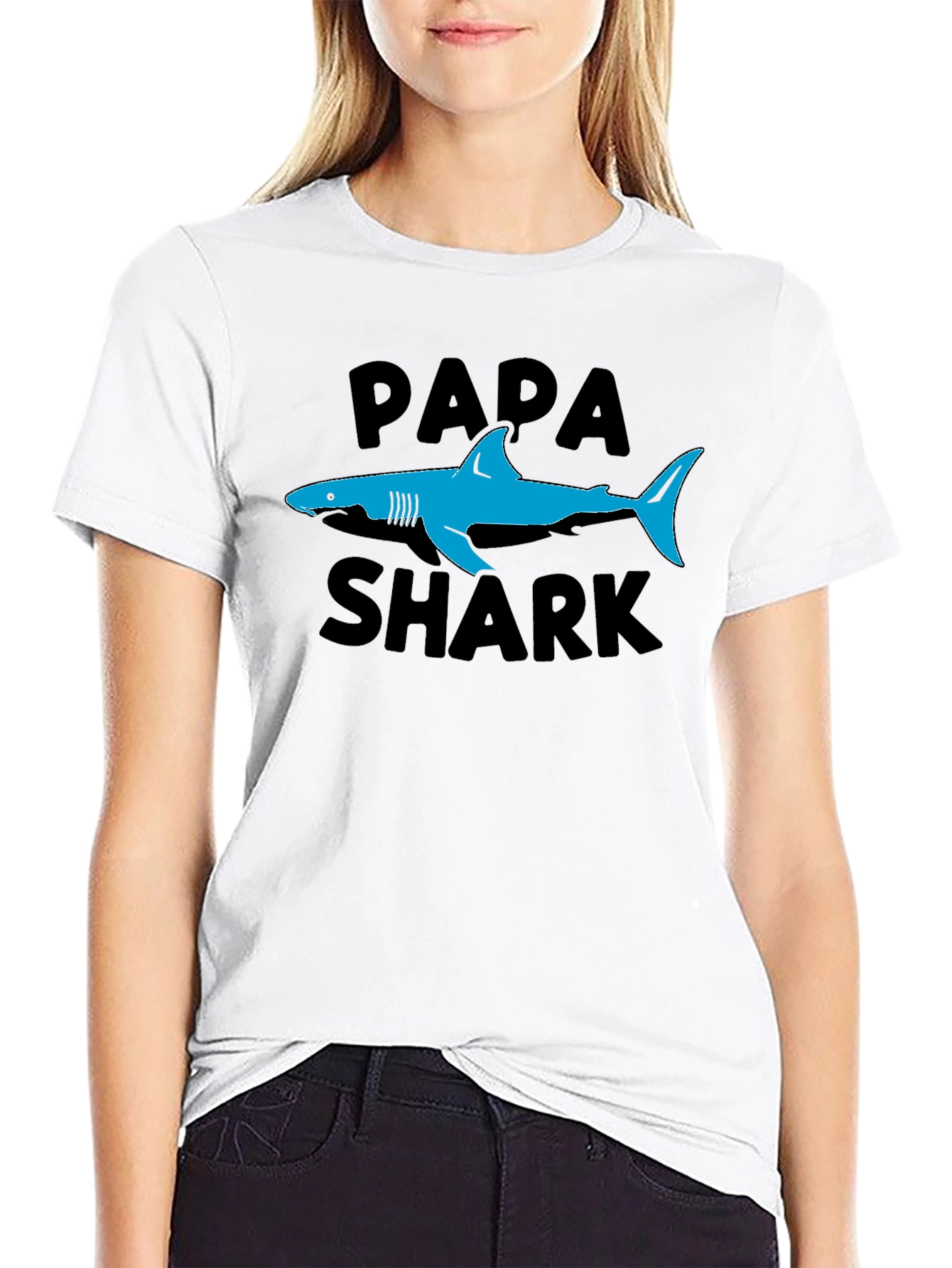 Papa Shark T-Shirt - Family Fun Graphic Tee