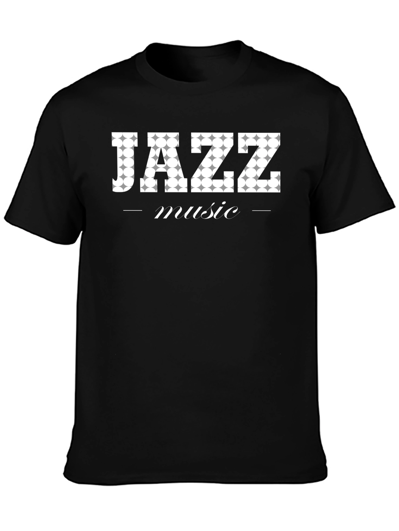 Jazz Music Graphic Tee - Black