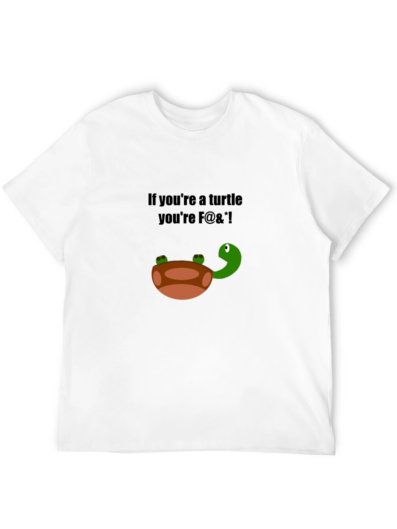 Funny Turtle Graphic T-Shirt - Adult Humor Tee
