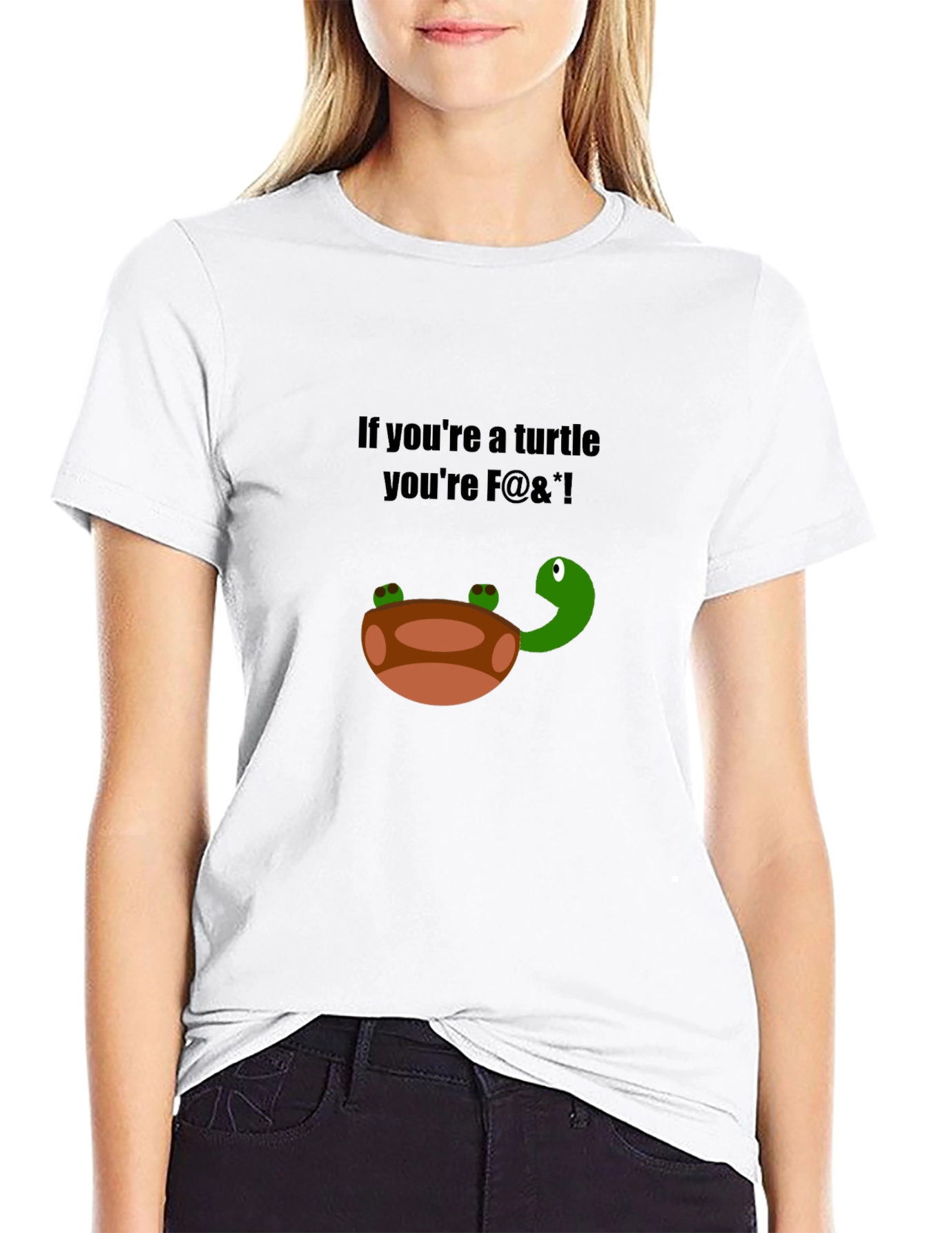 Funny Turtle Graphic T-Shirt - Adult Humor Tee