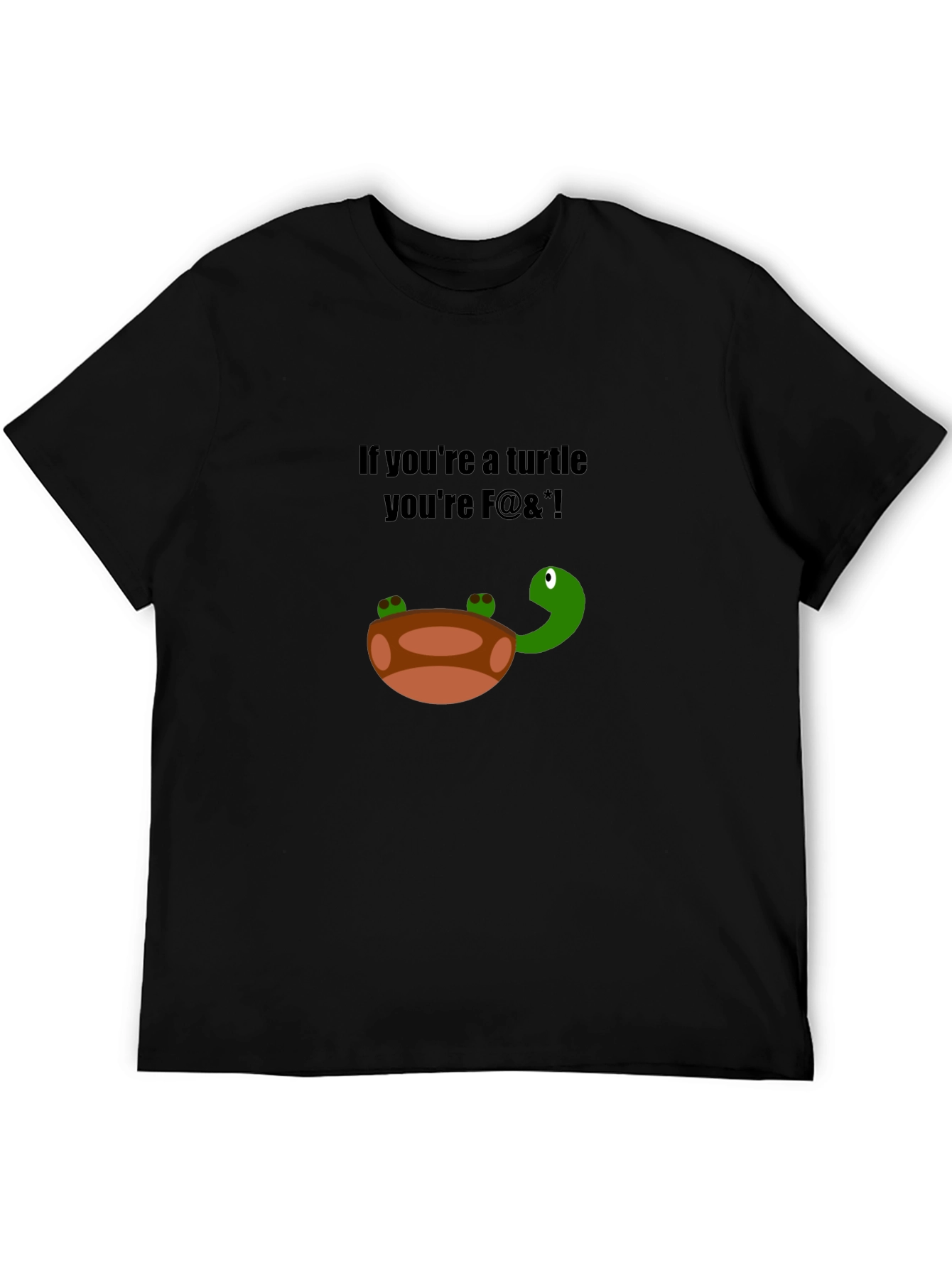 Funny Turtle Graphic T-Shirt - Adult Humor Tee