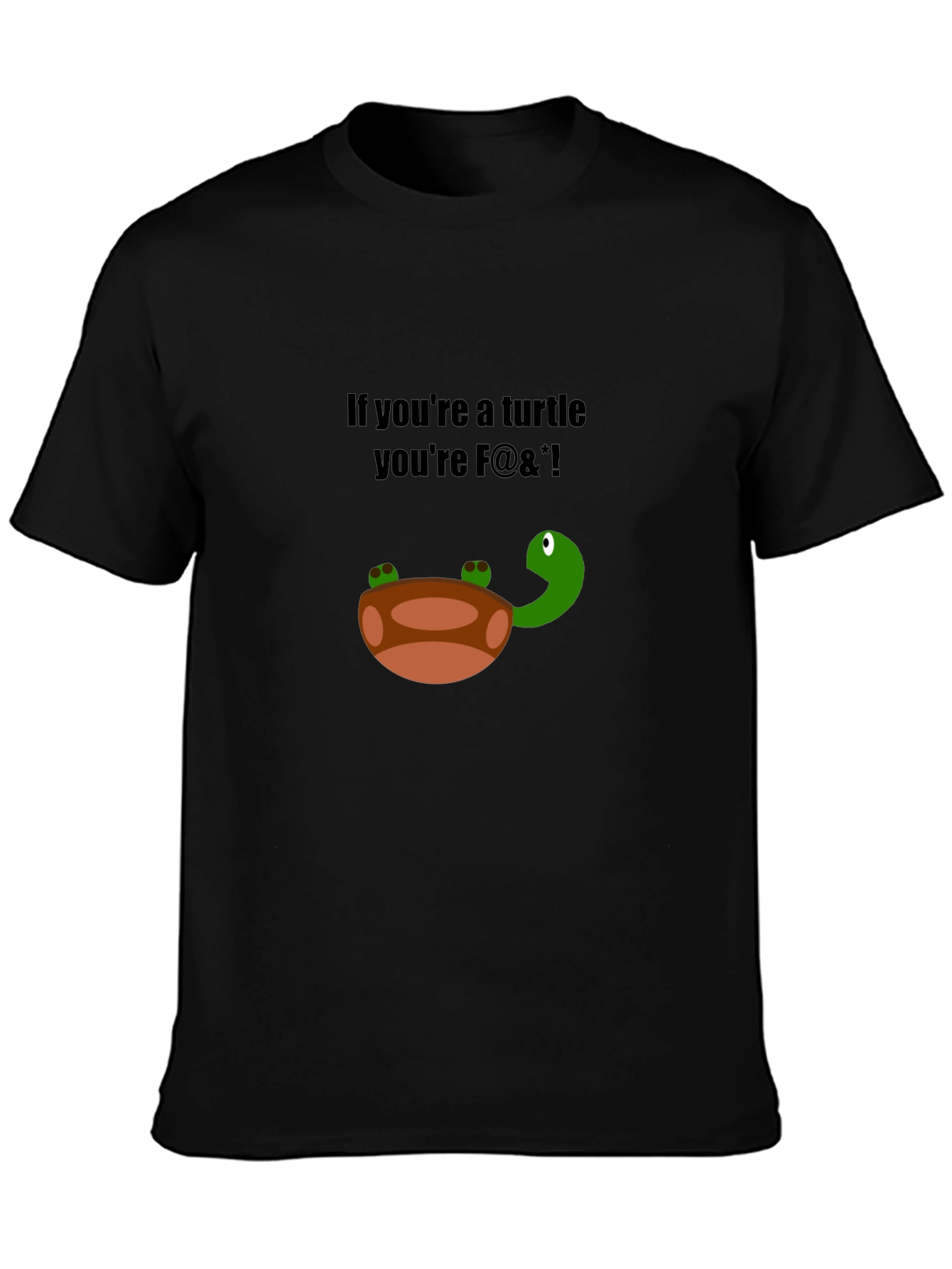 Funny Turtle Graphic T-Shirt - Adult Humor Tee