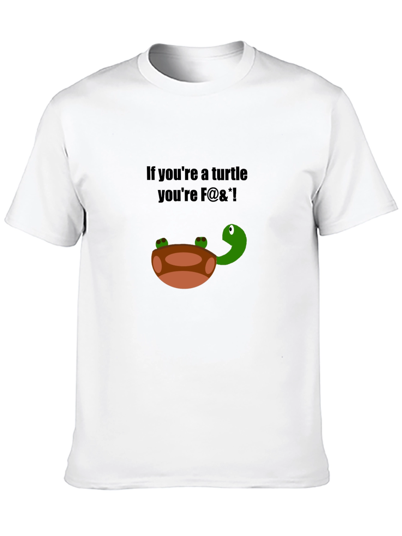 Funny Turtle Graphic T-Shirt - Adult Humor Tee