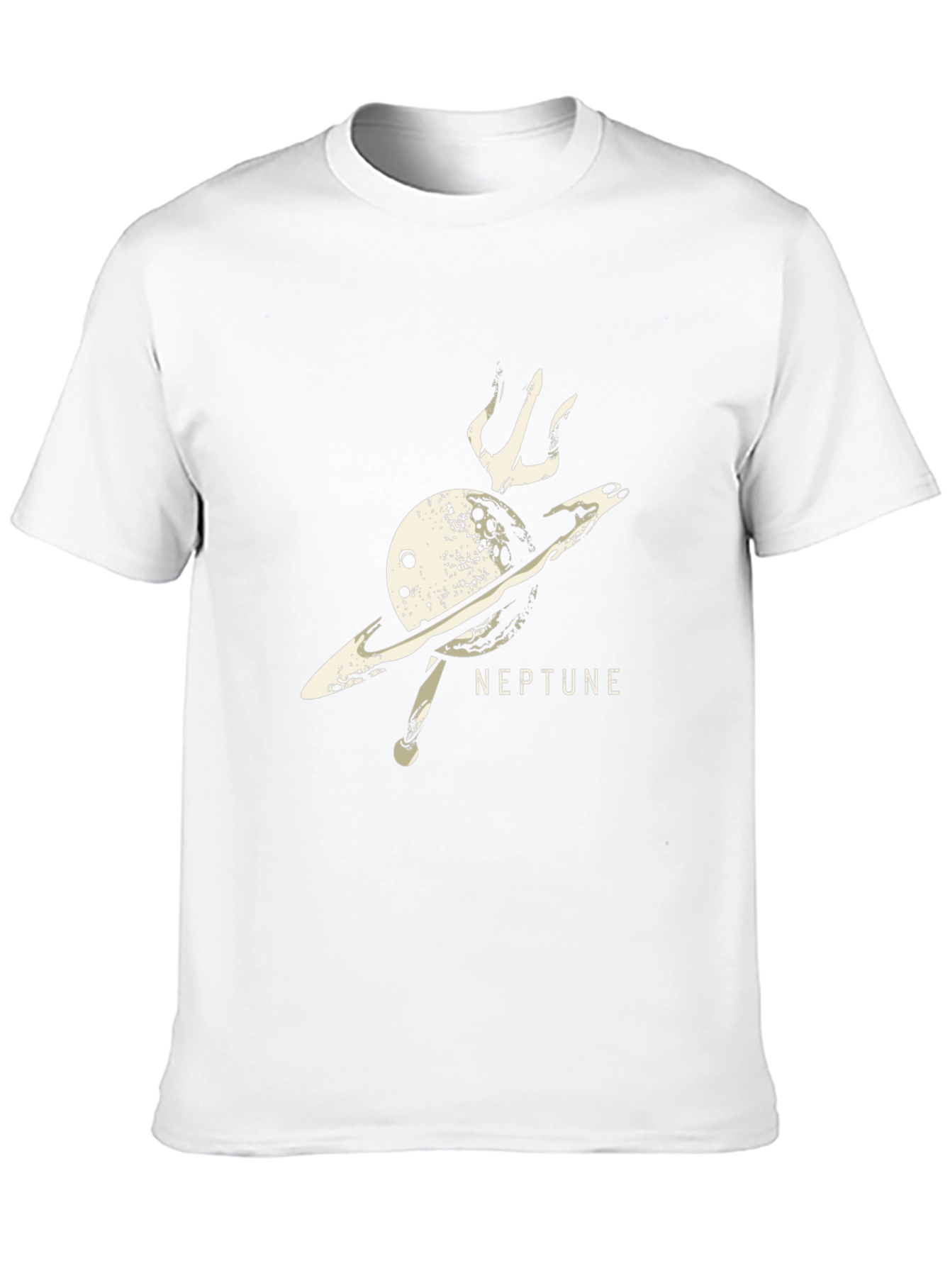 Neptune Planet Graphic Black T-Shirt