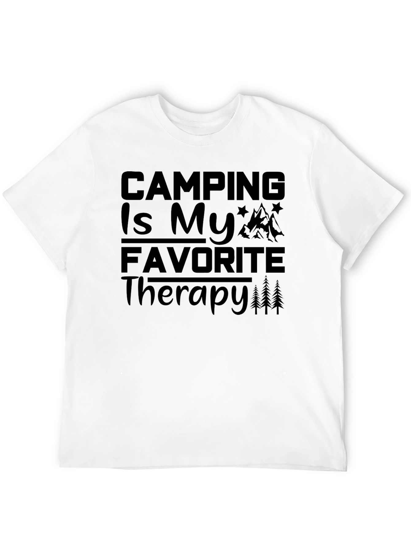 Camping Is My Favorite Therapy Graphic Tee