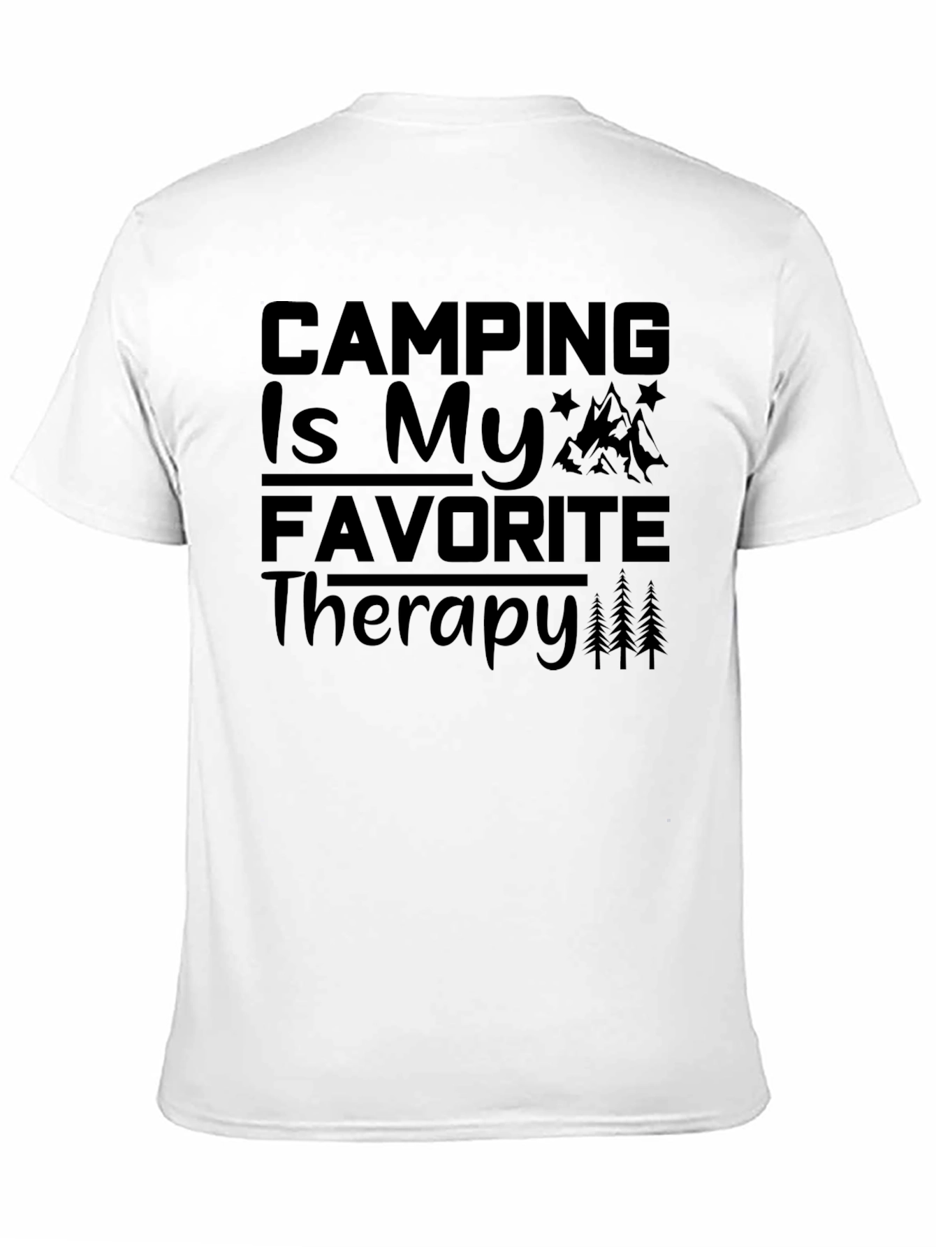 Camping Is My Favorite Therapy Graphic Tee