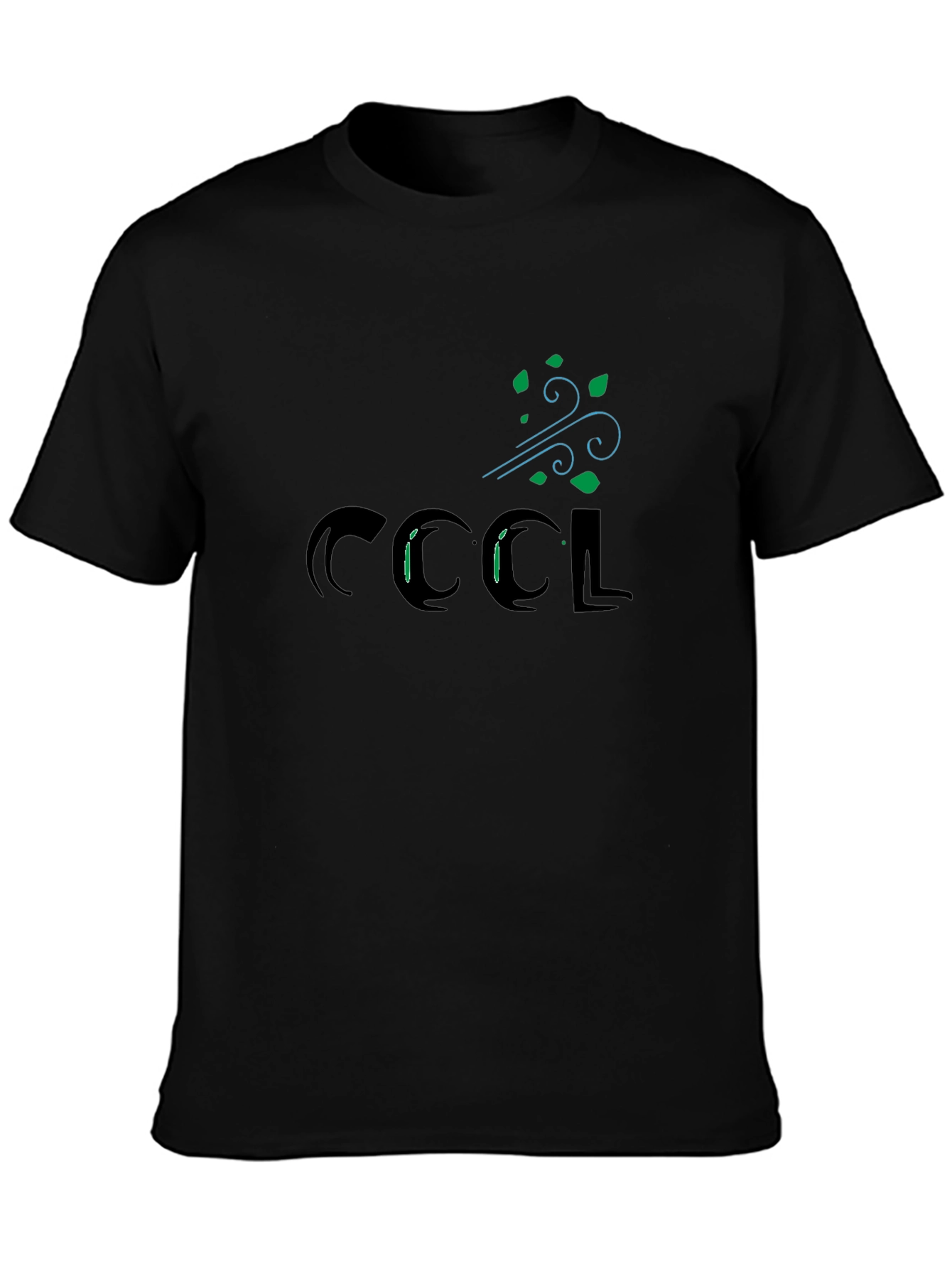 Cool Breeze Graphic Tee - Black Cotton T-Shirt