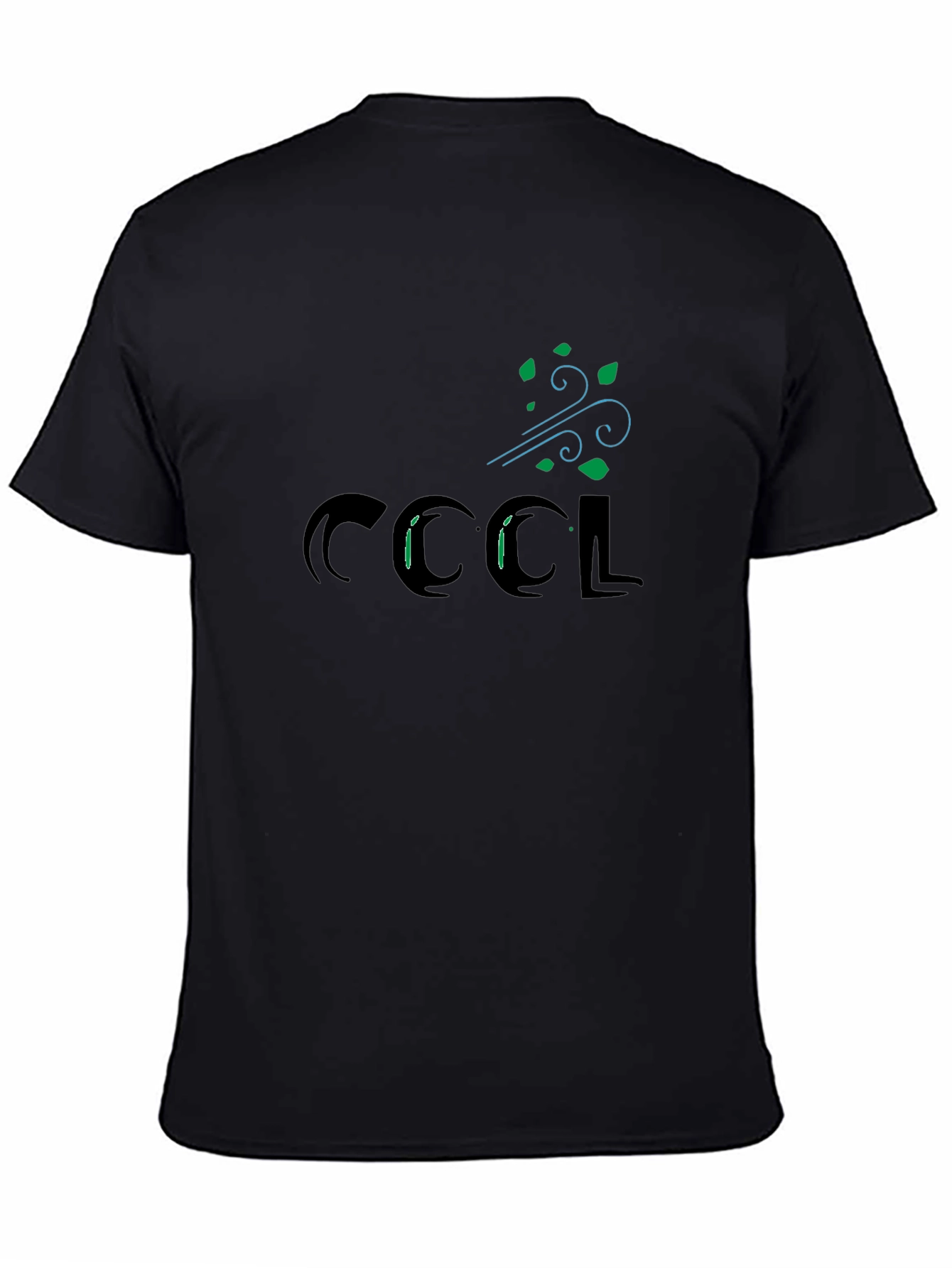 Cool Breeze Graphic Tee - Black Cotton T-Shirt