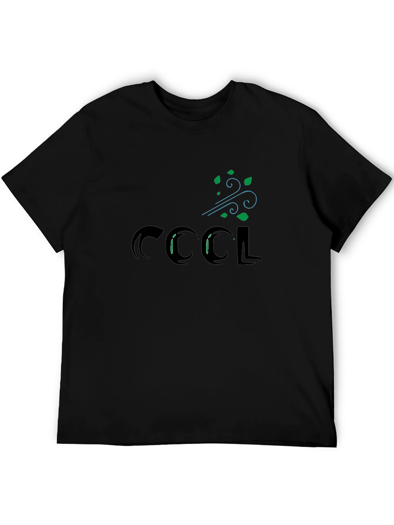 Cool Breeze Graphic Tee - Black Cotton T-Shirt