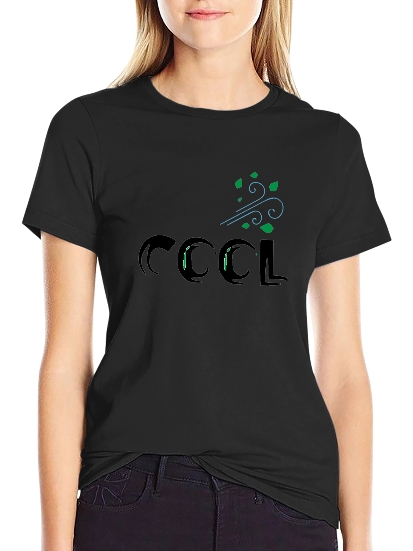 Cool Breeze Graphic Tee - Black Cotton T-Shirt