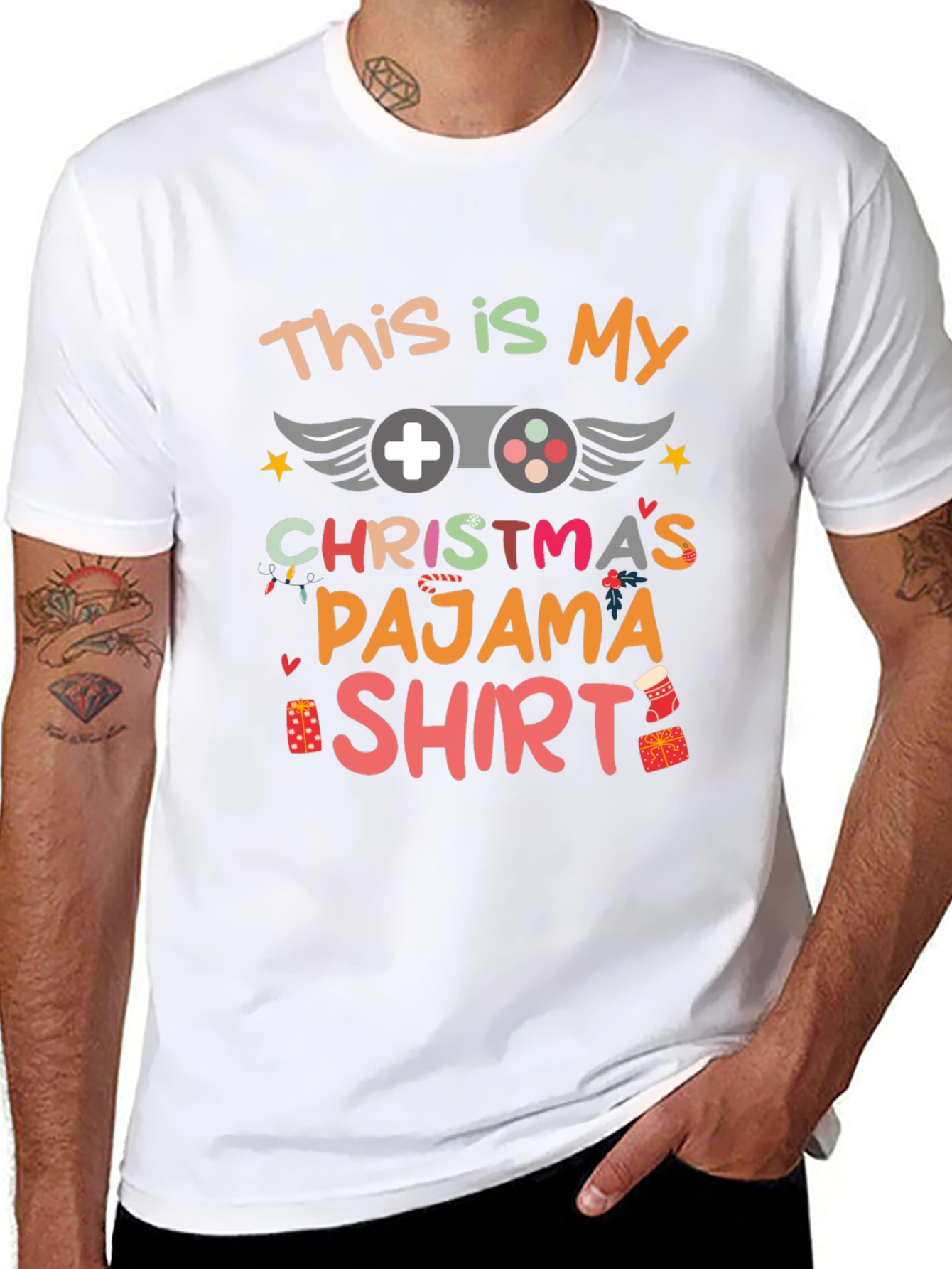 Christmas Gamer Pajama Shirt