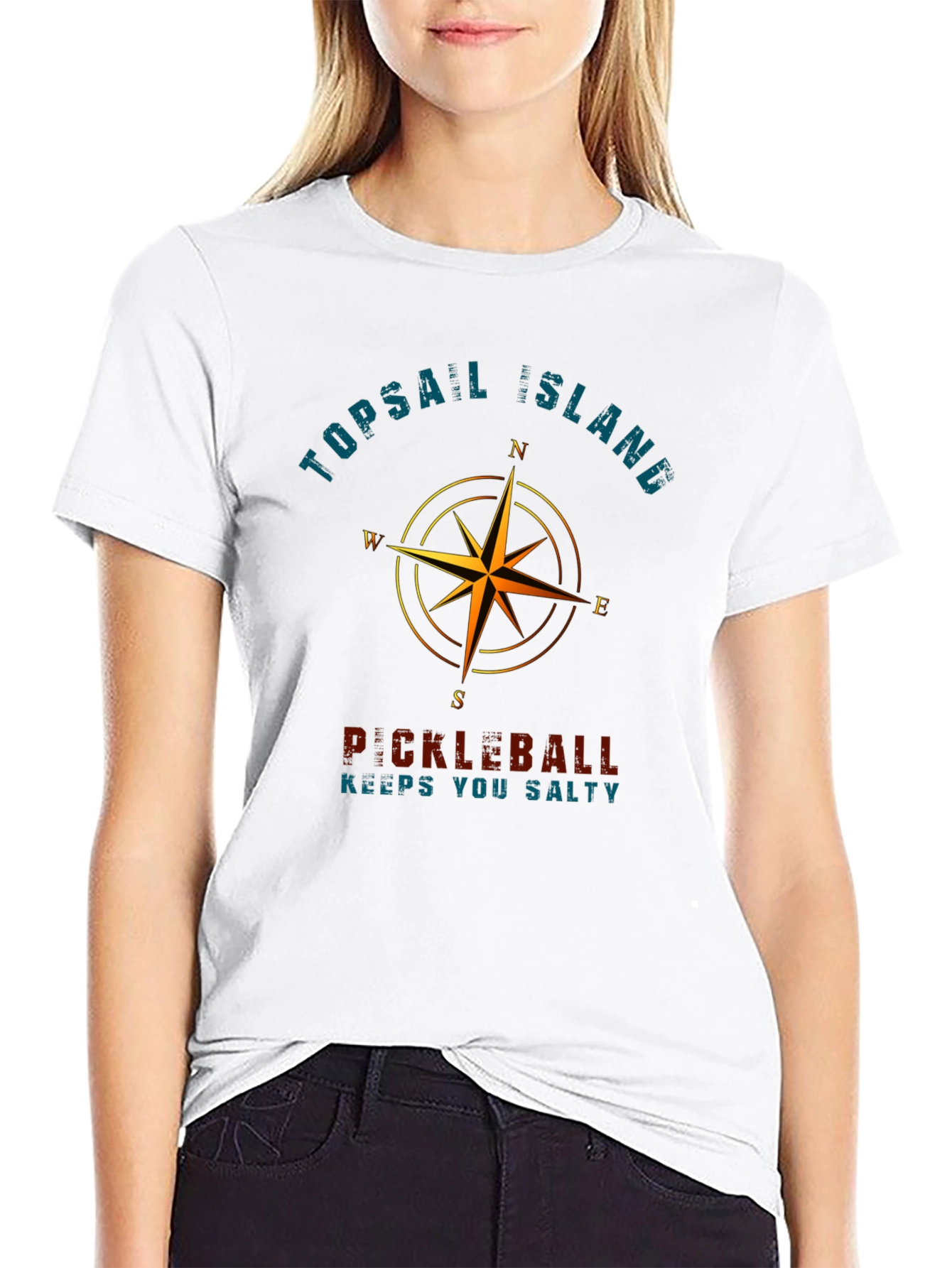 Topsail Island Pickleball Graphic T-Shirt