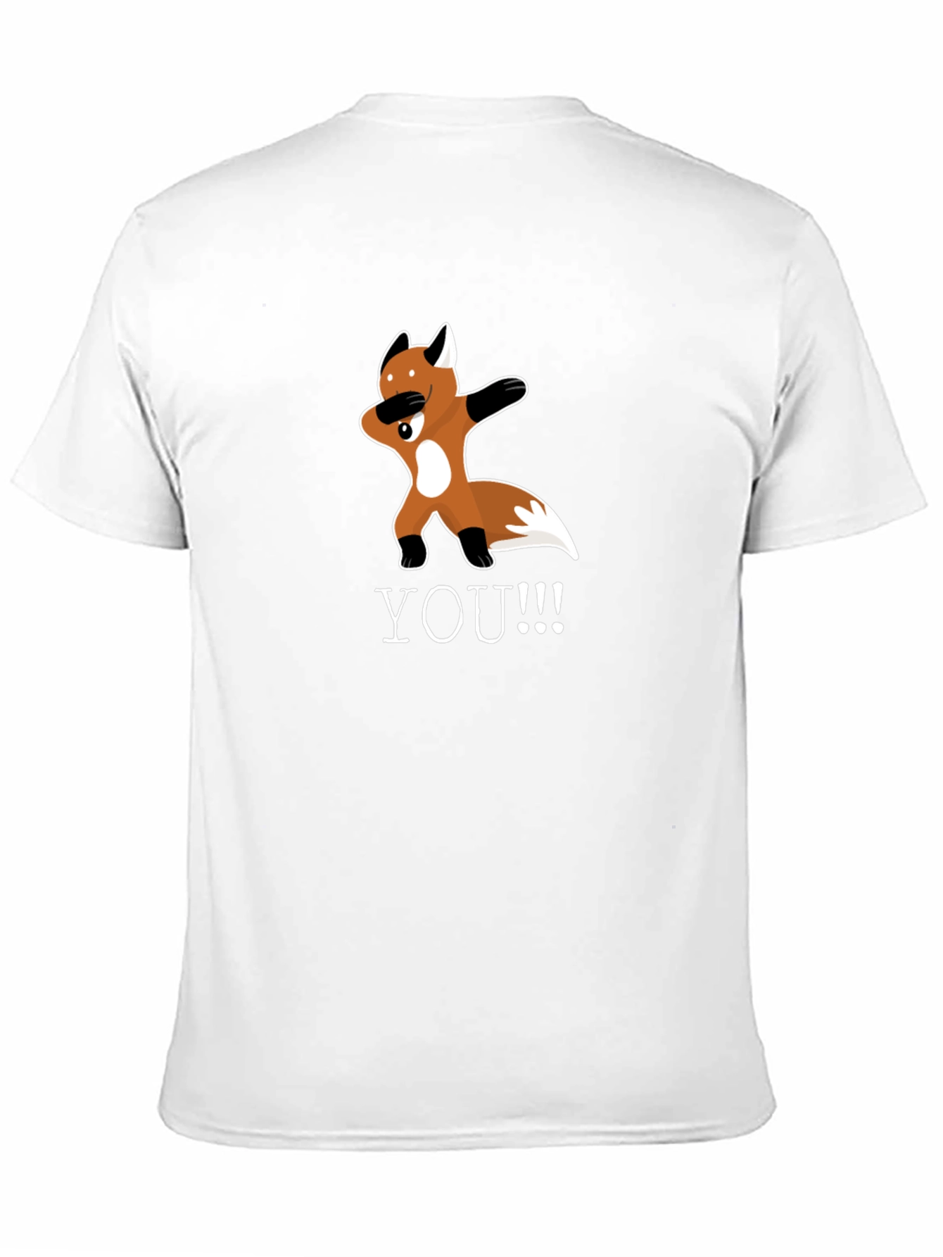 Dabbing Fox Graphic Tee - Unisex Black T-Shirt