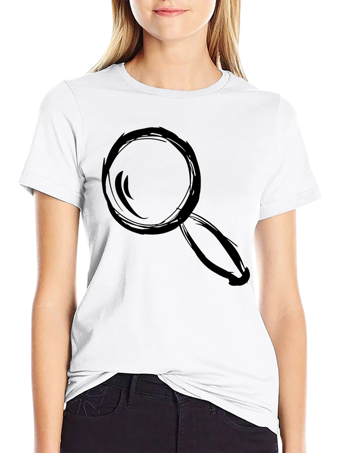 Magnifying Glass Graphic T-Shirt