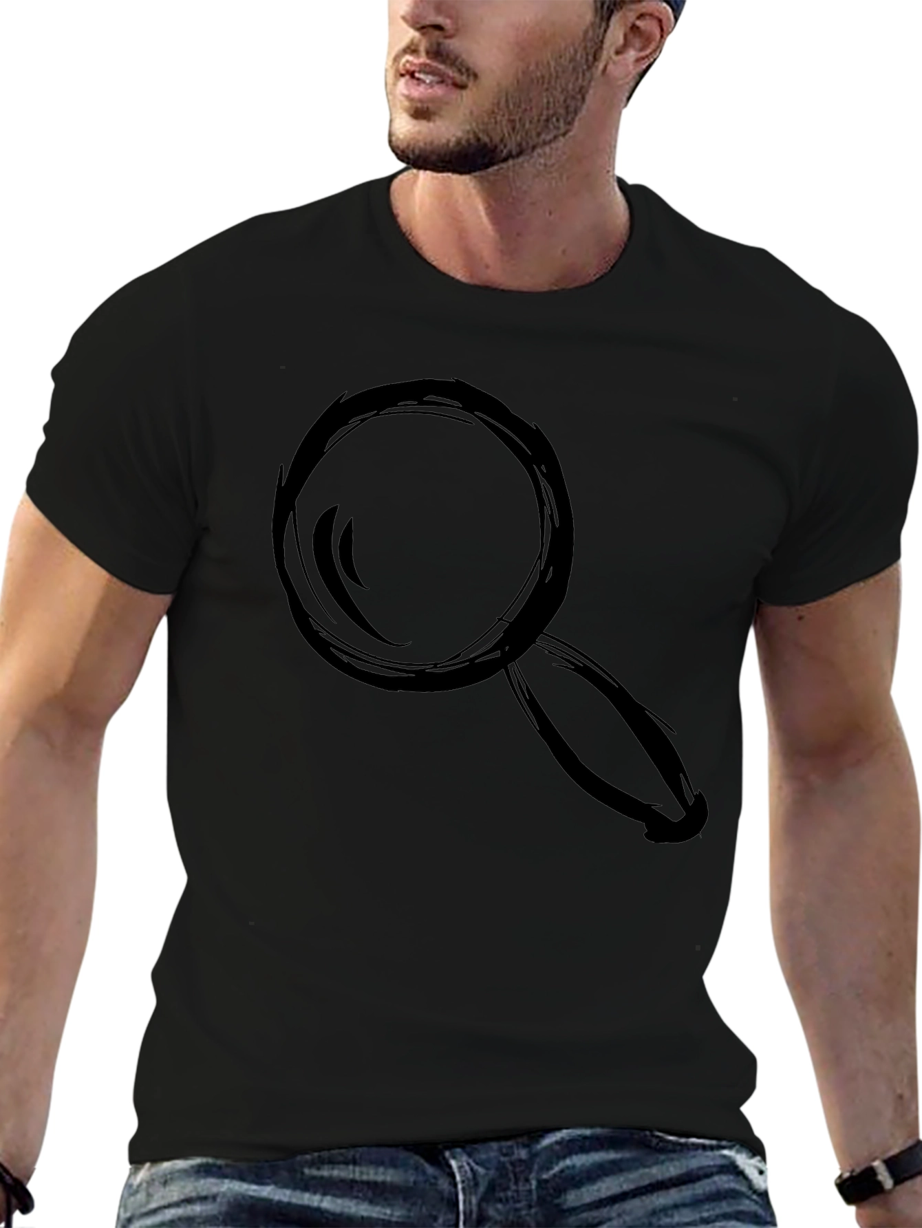 Magnifying Glass Graphic T-Shirt