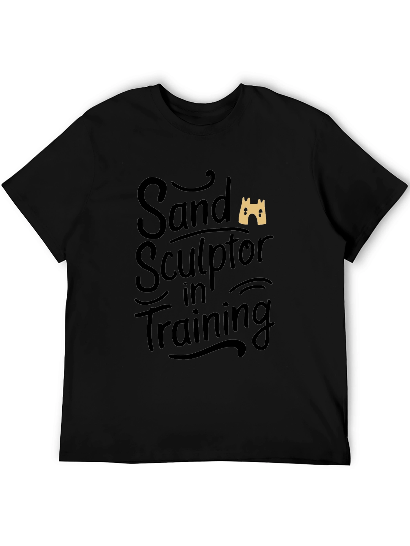 Sand Sculptor in Training Black T-Shirt