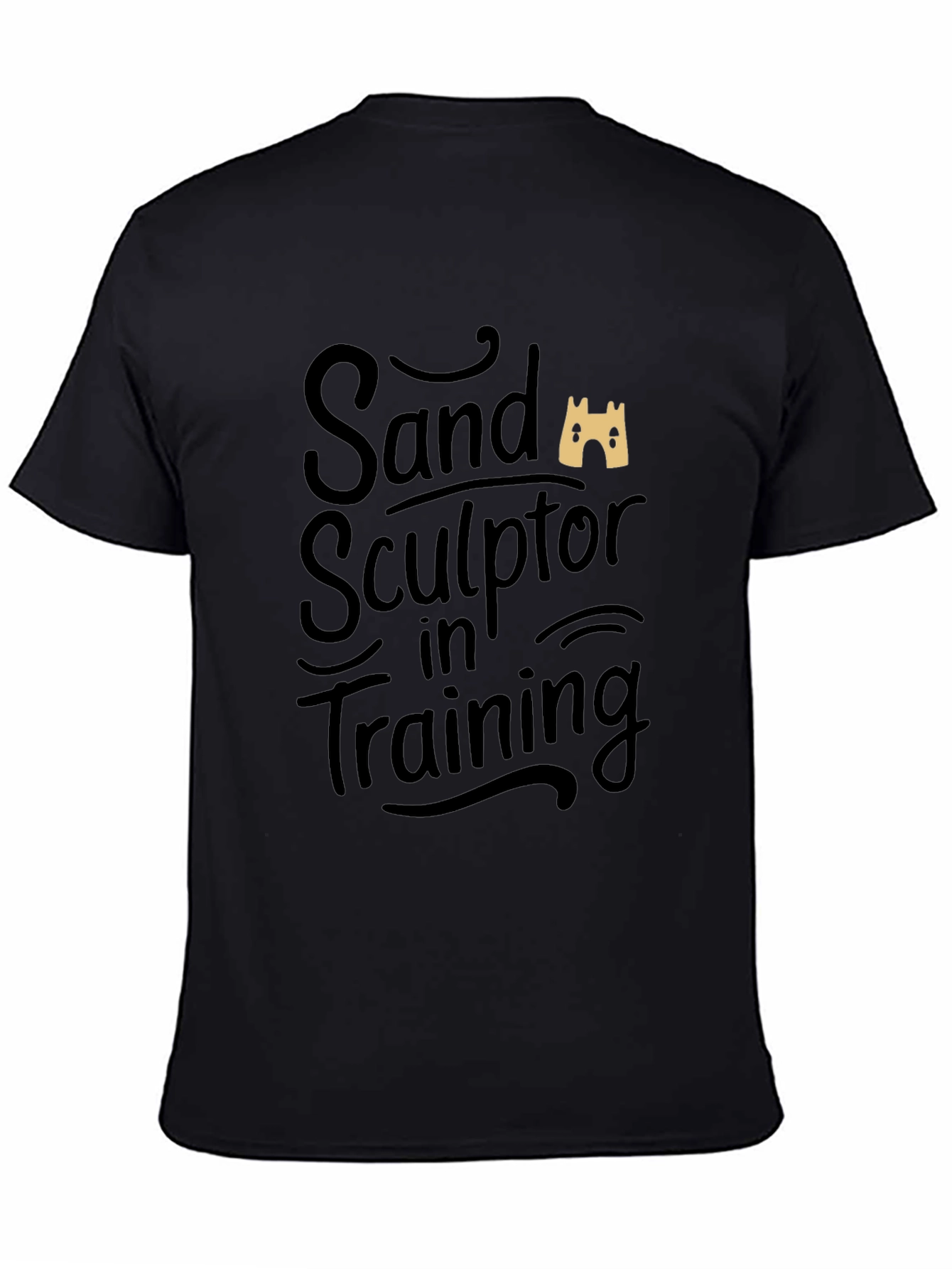 Sand Sculptor in Training Black T-Shirt