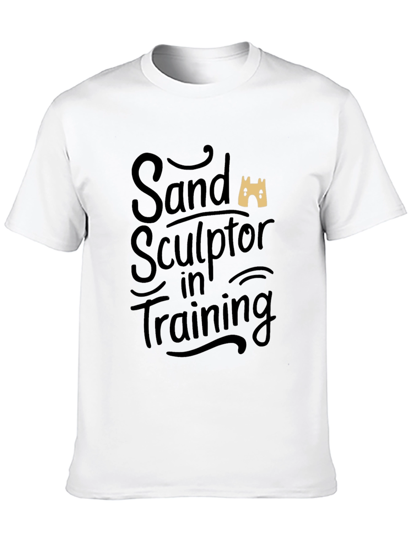 Sand Sculptor in Training Black T-Shirt