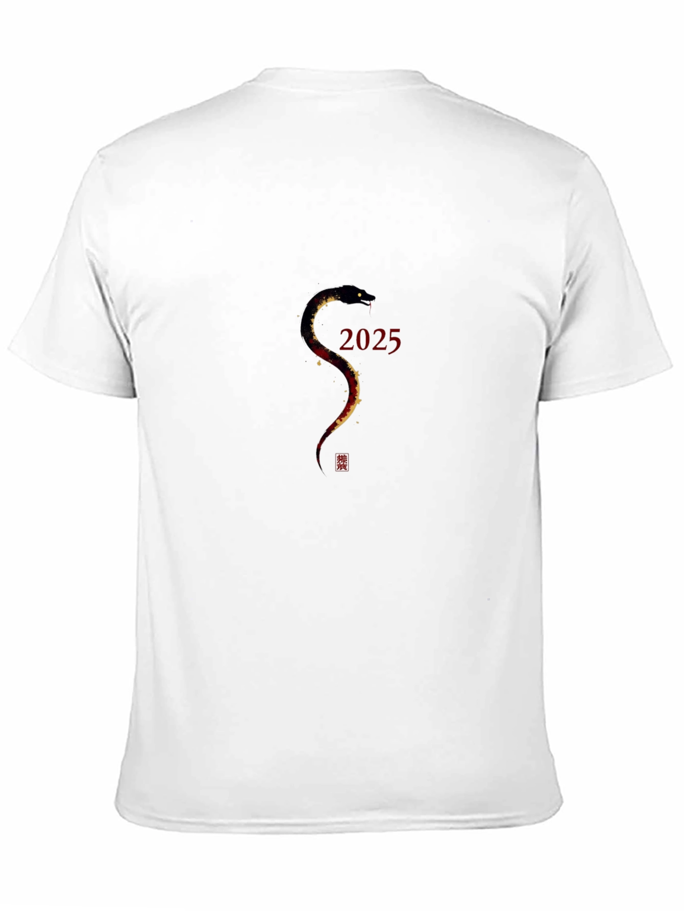 Year of the Snake 2025 Black T-Shirt