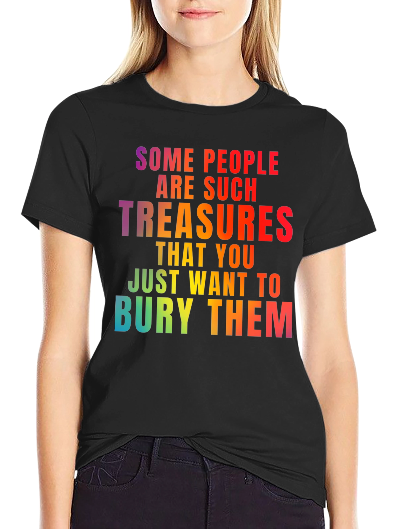 Funny Sarcastic Rainbow Graphic T-Shirt