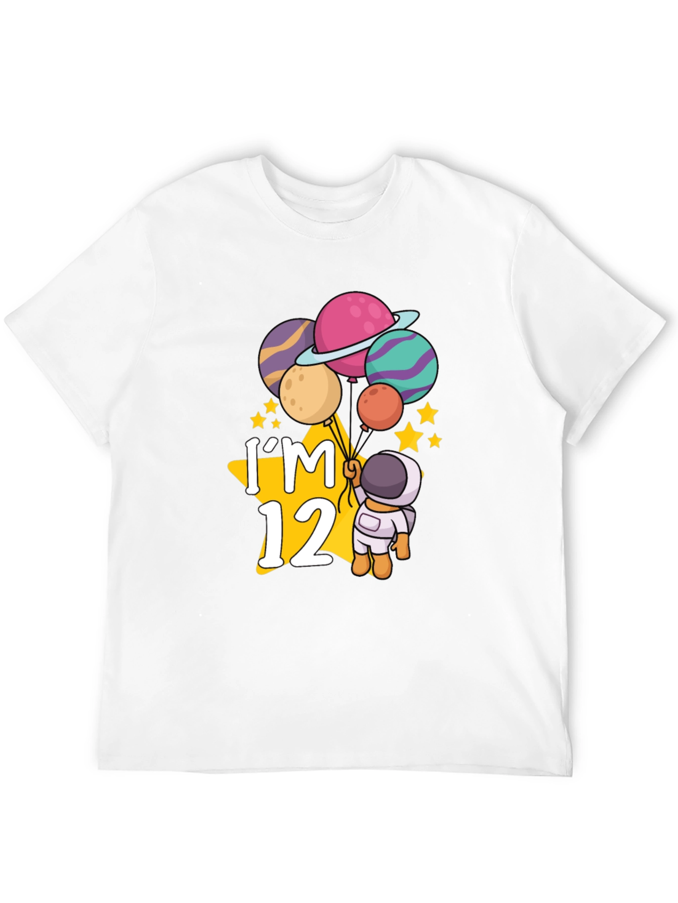 Im 12 Astronaut Planets Birthday T-Shirt