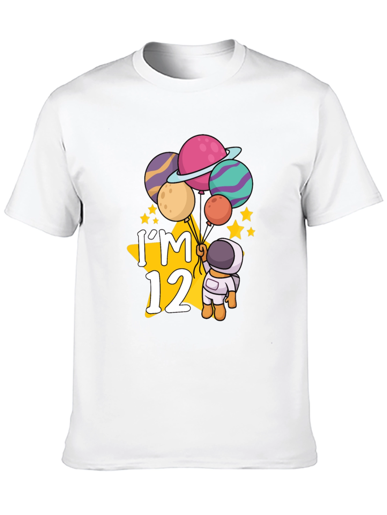 Im 12 Astronaut Planets Birthday T-Shirt