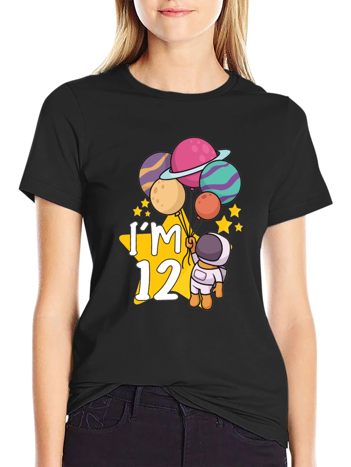 Im 12 Astronaut Planets Birthday T-Shirt