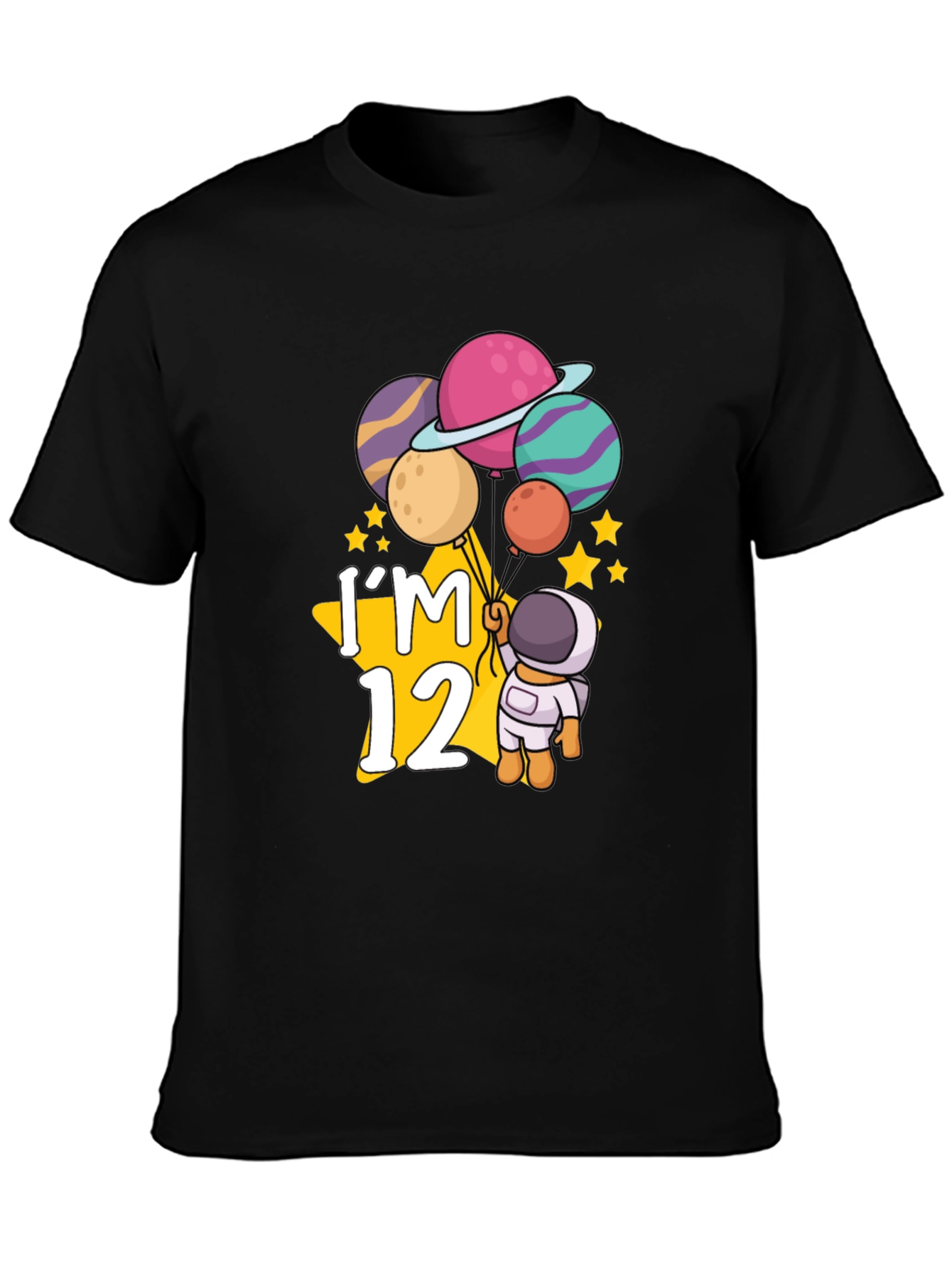 Im 12 Astronaut Planets Birthday T-Shirt