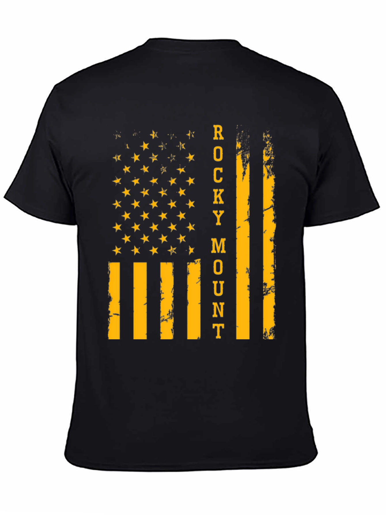 Rocky Mount Flag Graphic T-Shirt - Black