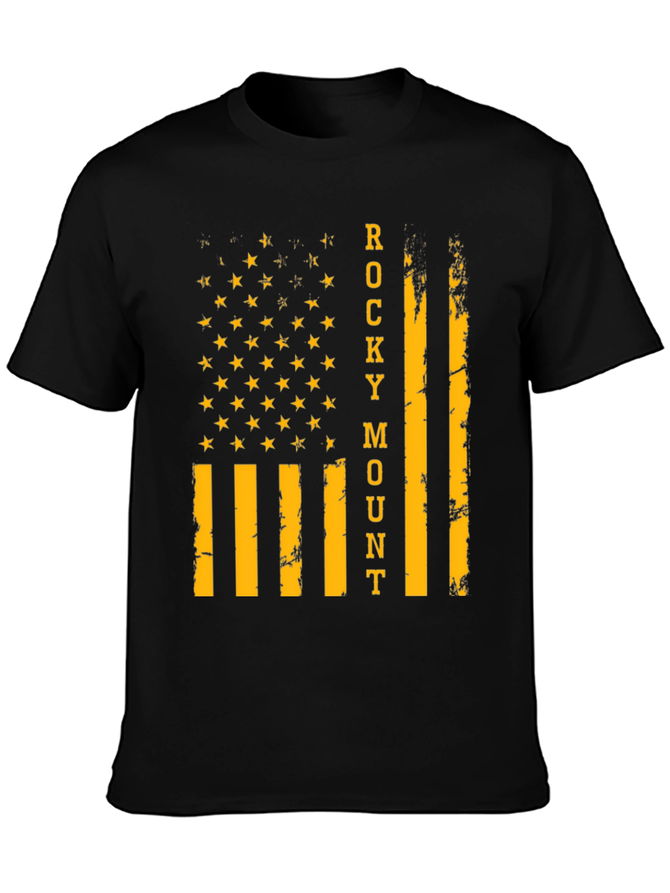 Rocky Mount Flag Graphic T-Shirt - Black