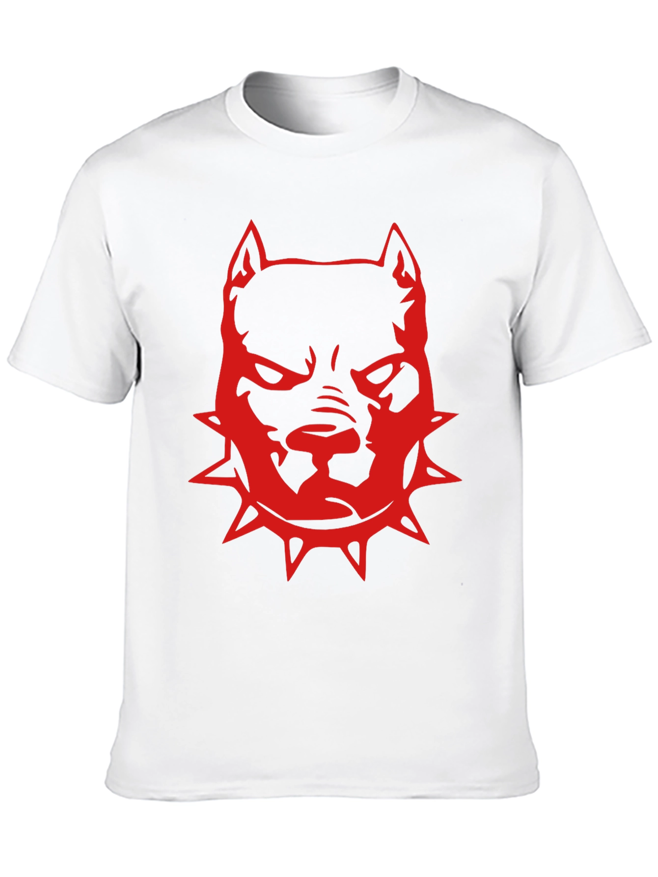 Red Pitbull Graphic T-Shirt - Black