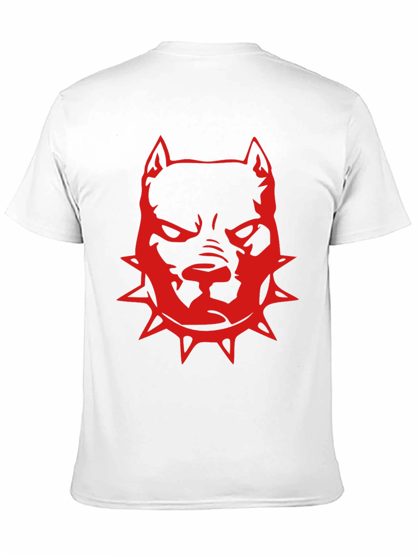 Red Pitbull Graphic T-Shirt - Black