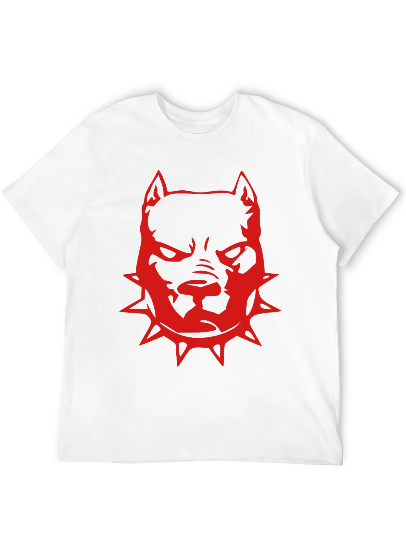 Red Pitbull Graphic T-Shirt - Black