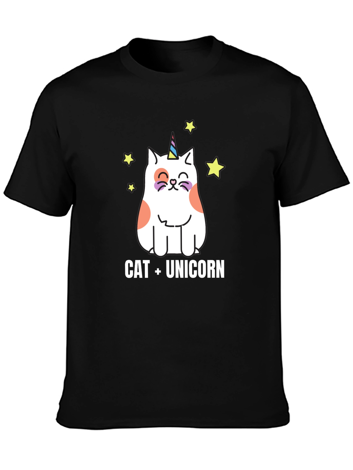 Cat Unicorn Graphic T-Shirt