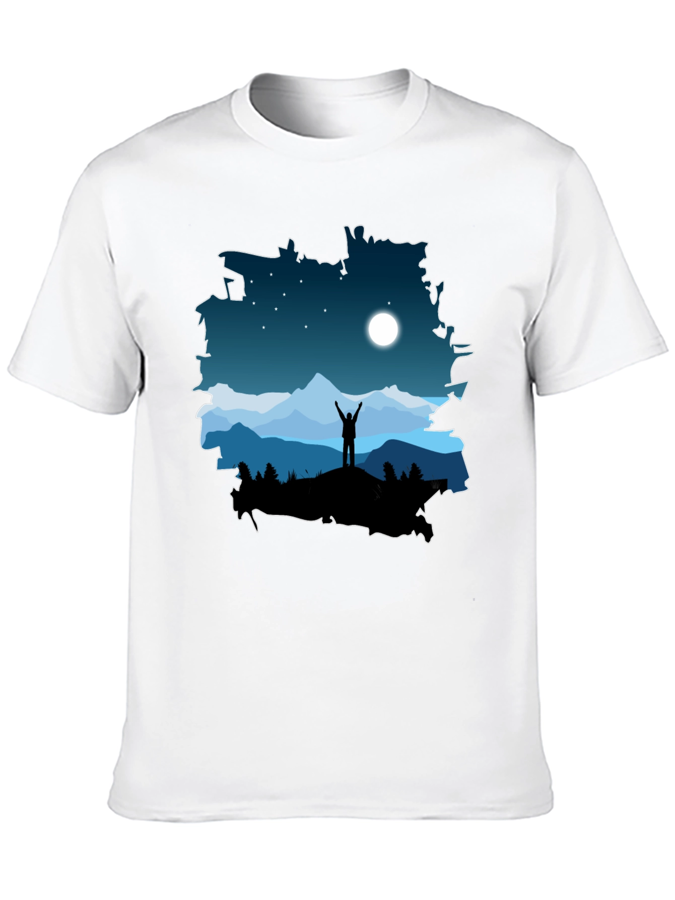 Mountain Night Sky T-Shirt